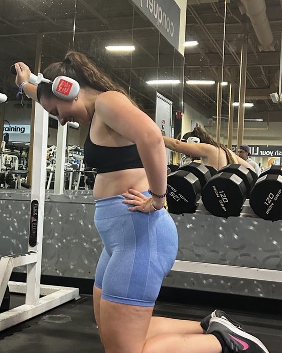 Maria T. at the start of her training journey