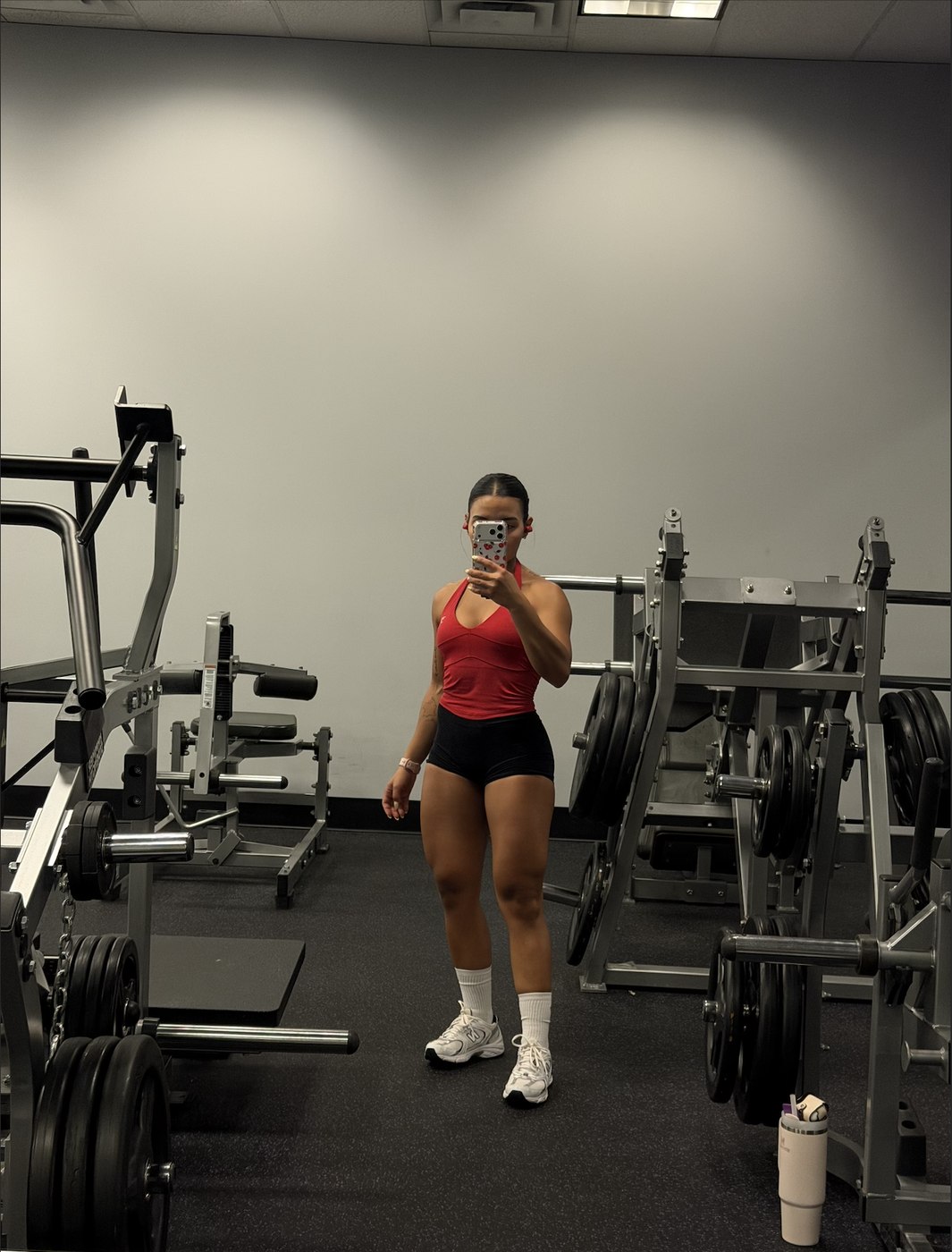 Milagros Caballero today, showing her results
