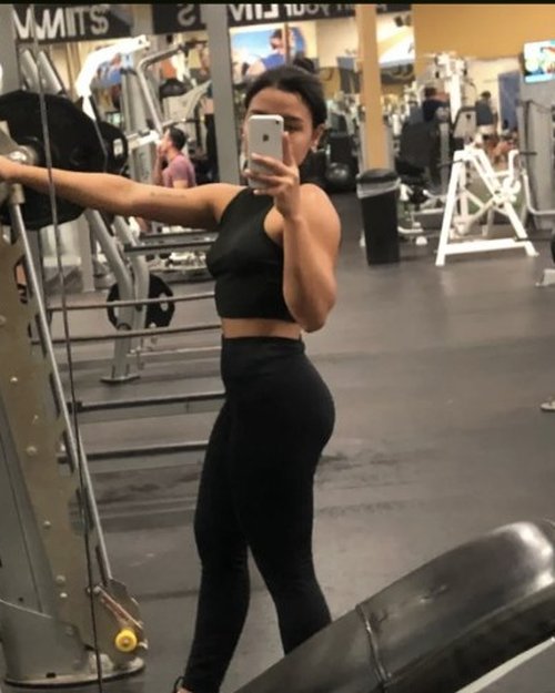 Milagros Caballero when she first started training